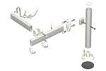 CoolX - Ovalen baar 73x25mm geanodiseerd alu - 6mtr/lng 