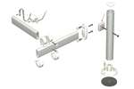 CoolX - Spacer met schroef en steunplaat 