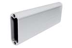 CoolX - Ovalen baar - 73x25mm - geanodiseerd alu - 3mtr/lng 