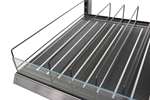 CoolX - Vast schap 760mm met rollers - schuin instelbaar + plexi 80mm 