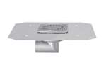 Linum - Rvs vloerafvoerput 100x100mm - zijdelingse afvoer 40mm 