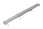 Linum - Bakgoot rvs 150x3000mm - centrale afvoer ø75mm horizontaal 