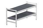Fermostock - Vestiaire rek/-bank - 2 niveaus - 1200x460x600mm 