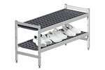 Fermostock - Vestiaire rek/-bank - 2 niveaus - 1200x460x600mm 