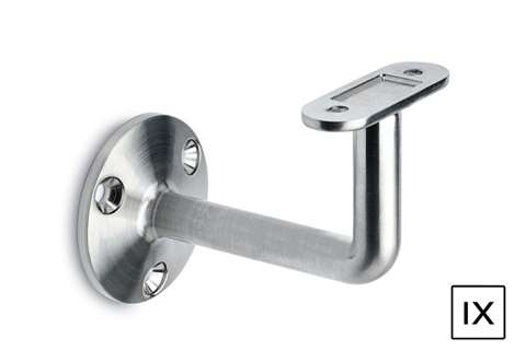 Linum - Vlakke leuninghouder 35x35mm - RVS look  Linum - Vlakke leuninghouder 35x35mm - RVS look