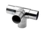 Linum - T-fitting + 1 uitgang 90° - ø38.1mm - rvs look 