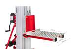  - Laadplateau voor HMT-6102 - aluminium - 630x500mm 