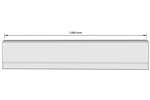 CoolX - Polyester stootrand - 1000x200x25mm - 1mtr/lng 
