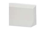 CoolX - Eindstuk 500mm rechts stootrand - polyester-beton 