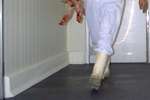 CoolX - Eindstuk 500mm links stootrand - polyester-beton 