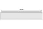 CoolX - Polyester stootrand - 1500x300x45mm - 1,5mtr/lng 