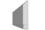 CoolX - Eindstuk polyester stootrand - 1150mm - te snijden 