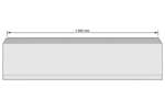 CoolX - Polyester stootrand - 1500x400x70mm - 1,5mtr/lng 