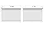 CoolX - Binnenhoek polyester stootrand - 2x575mm in verstek verzaagd 