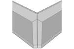 CoolX - Buitenhoek polyester stootrand - 1150mm - te snijden 
