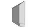 CoolX - Eindstuk polyester stootrand - 1150mm - te snijden 