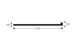 CoolX - Sleeprubber l-model - breedte 41mm 