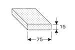 CoolX - Celrubber eenzijdig zelfklevend - 75x15mm - 5mtr/rol 