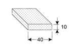 CoolX - Celrubber eenzijdig zelfklevend - 40x10mm - 10mtr/rol 