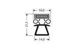CoolX - INDRUKPROFIEL MET MAGNEET M71 - 2.55MTR/LNG 