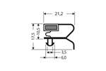 CoolX - Indrukprofiel met magneet m25 - 2.55mtr/lng 