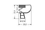 CoolX - Indrukprofiel met magneet m25 - 2.55mtr/lng 