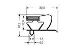 CoolX - Indrukprofiel met magneet m18 - 2.65mtr/lng 