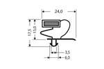 CoolX - Indrukprofiel met magneet m18 - 2.55mtr/lng 