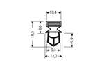 CoolX - Indrukprofiel met magneet m25 - 2.55mtr/lng 