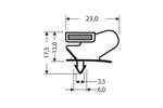 CoolX - Indrukprofiel met magneet m18 - 2.55mtr/lng 