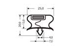 CoolX - Indrukprofiel met magneet c71 - 2.6mtr/lng 