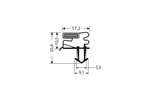 CoolX - Indrukprofiel met magneet m25 - 2.55mtr/lng 