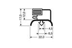 CoolX - INDRUKPROFIEL MET MAGNEET M15 - 2.55MTR/LNG 
