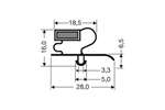 CoolX - Indrukprofiel met magneet m25 - 2.5mtr/lng 