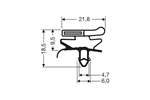 CoolX - Indrukprofiel met magneet m66 - 2.55mtr/lng 