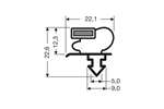 CoolX - Indrukprofiel met magneet m25 - 2.55mtr/lng 