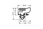 CoolX - Indrukprofiel met magneet m25 - 2.55mtr/lng 