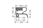 CoolX - Indrukprofiel met magneet m25 - 2.5mtr/lng 