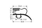 CoolX - Indrukprofiel met magneet m25 - 2.5mtr/lng 