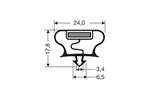 CoolX - Indrukprofiel met magneet m18 - 2.5mtr/lng 
