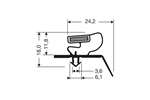 CoolX - Indrukprofiel met magneet m18 - 2.55mtr/lng 