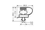 CoolX - INDRUKPROFIEL MET MAGNEET M18 - 2MTR/LNG 