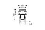 CoolX - Indrukprofiel met magneet m25 - 2.55mtr/lng 