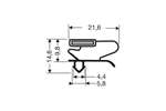 CoolX - Indrukprofiel met magneet m65 - 2.55mtr/lng 
