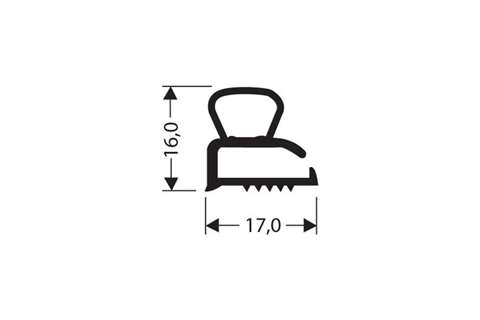 CoolX - Vlak profiel PVC - 2.55mtr/lng  CoolX - Vlak profiel PVC - 2.55mtr/lng
