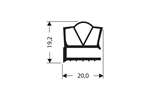 CoolX - Vlak profiel pvc - 2.55mtr/lng 