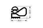 CoolX - Vlak profiel pvc - 3mtr/lng 