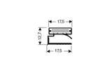 CoolX - Vlakke magneetdichting met magneet m25 - 2.44mtr/lng 