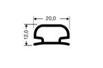 CoolX - Vlak profiel zonder magneetstrip - 2mtr/lng 