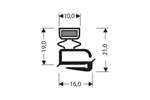 CoolX - Vlak profiel met magneet c76 - 2.5mtr/lng 